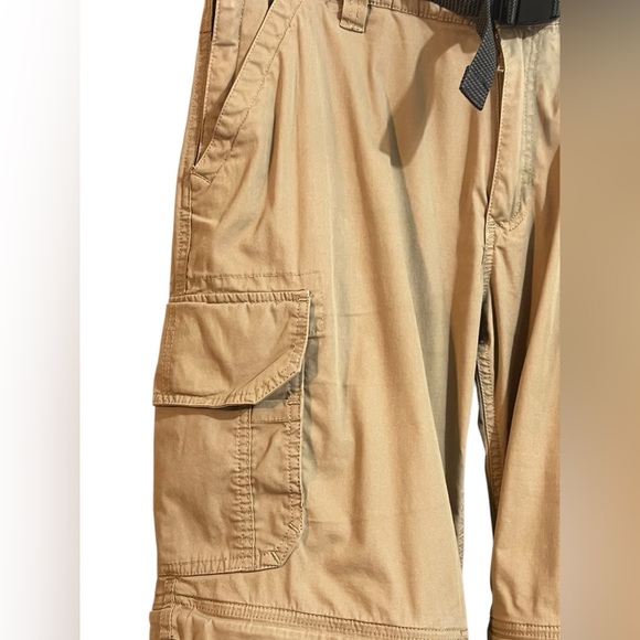 Mens Convertible Lightweight Comfort Stretch Cargo Pants or Shorts - Picture 6 of 8